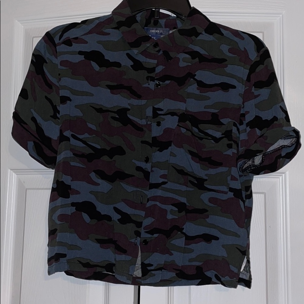 Forever 21- Camo Button Up